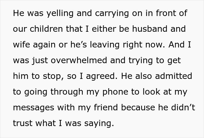 Woman shares struggles with husband who keeps leaving and coming back, feeling overwhelmed and betrayed by distrust.