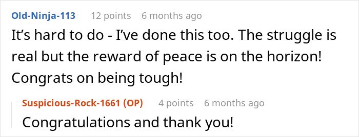 Screenshot of a Reddit conversation where a woman shares struggles with her husband leaving and coming back repeatedly.