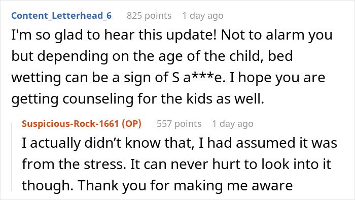 Online comments showing a woman’s struggles with a husband who leaves and returns, receiving a reality check in discussion.
