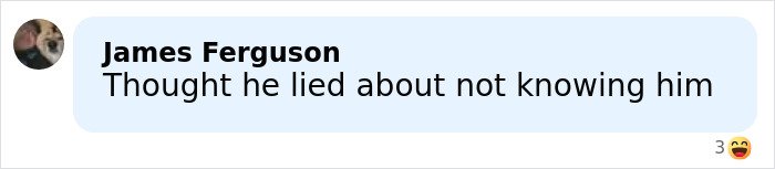 Comment from James Ferguson reacting to Jon Stewart breaking silence after his name appeared in the Epstein files.