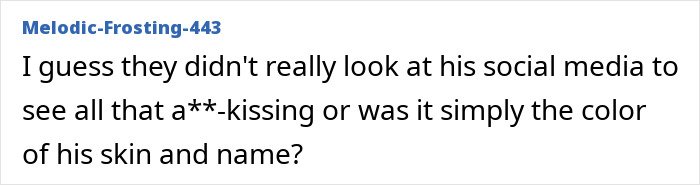 Screenshot of a social media comment criticizing a MAGA influencer detained by ICE, discussing deportation and bias.