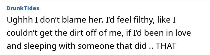 Screenshot of an online comment expressing sympathy related to Melinda French Gates and Bill Gates Epstein files controversy.