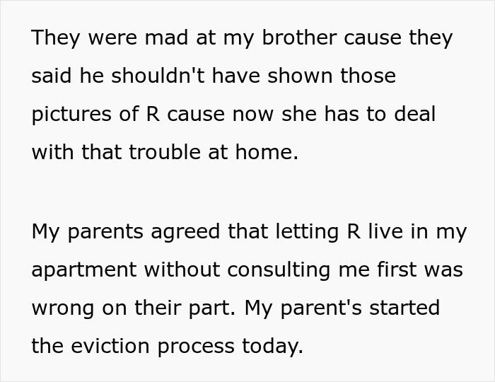Woman surprised as roommate&rsquo;s parents use spare key to enter and act like babysitters in shared apartment.