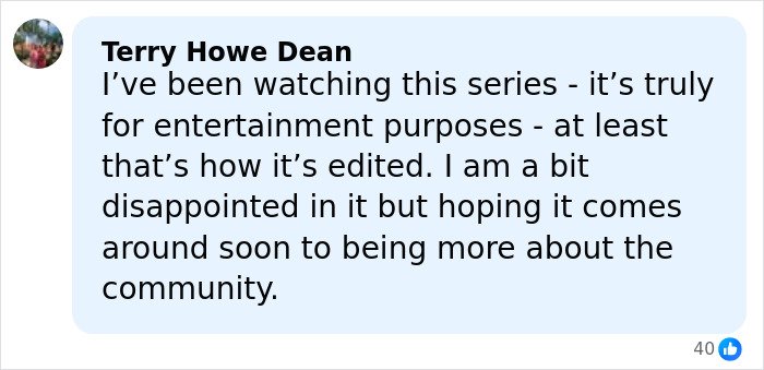 Comment about former adult star joining Amish community, expressing hope for more focus on Amish lifestyle and community.