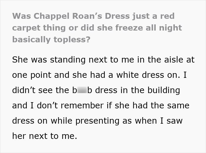 Text excerpt from Grammy seat filler revealing what really happens during commercial breaks and off-camera moments.