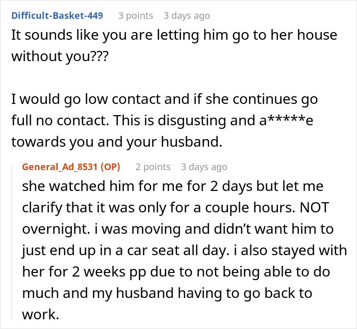Reddit conversation about mom&rsquo;s joke causing tension and concerns of calling CPS over child care issues.