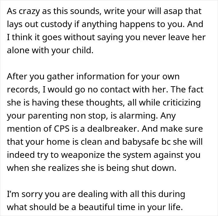 Text advice about dealing with parenting criticism and concerns over Mom&rsquo;s joke about calling CPS.
