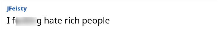Text post expressing strong negative opinion about wealthy people, related to Travis Scott and Kylie Jenner party theme criticism.