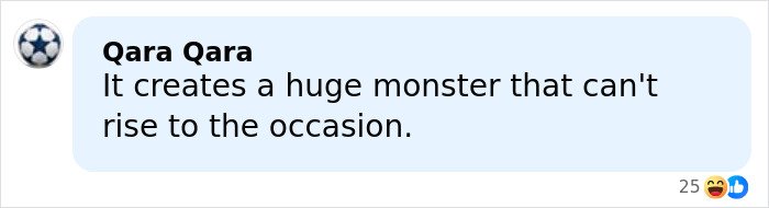 Comment box with text about hyaluronic acid injection effects, featuring a soccer ball icon and reaction emojis.