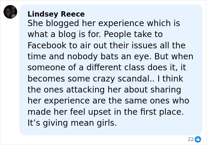 Comment on social media discussing toxic mom drama and Kaley Cuoco’s explosive attack on Ashley Tisdale.