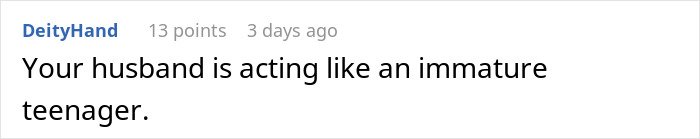 Screenshot of a comment where a user vents about husband leaving her despite trust and lack of jealousy in the relationship.