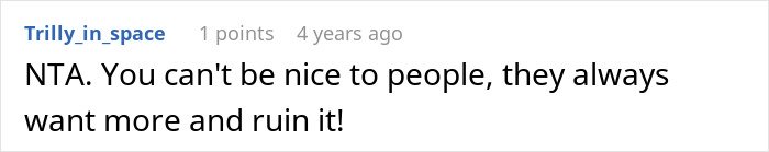 Reddit comment about entitlement and coworkers reacting after lunch pickup stops, sparking conflict with the police involved.