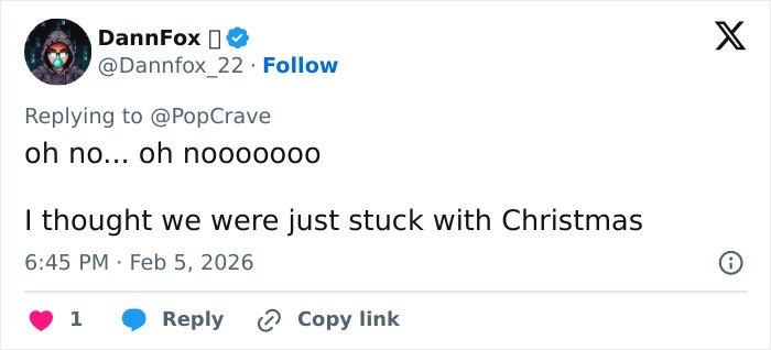 Tweet expressing disappointment about Mariah Carey's opening ceremony performance at 2026 Winter Games amid backlash over timing.