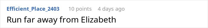 Screenshot of an online comment discussing a woman volunteering her boyfriend for free labor and his refusal.