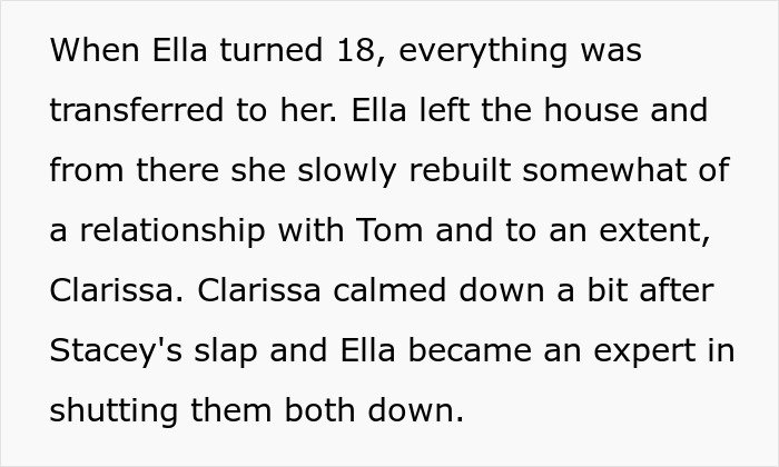Teen makes sure stepmom is miserable on wedding day for trying to erase late mom’s memory, showing family conflict.