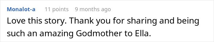 Comment praising a story about a teen confronting stepmom for erasing late mom’s memory, showing strong family emotions.