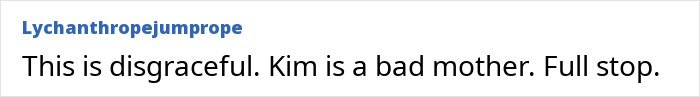 Online comment criticizing Kim Kardashian's parenting following fan reactions to North West's recent piercings.