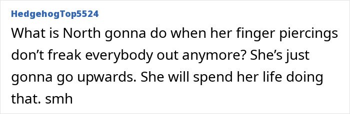 Fan comments criticizing Kim Kardashian after the disturbing development with North West’s recent piercings.