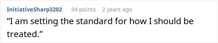 Comment on a forum post about a man taking advantage of his wife’s submissive nature and her standing up for herself.