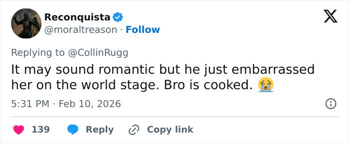 Screenshot of a tweet discussing an Olympic medalist&rsquo;s shocking confession about cheating on his girlfriend after victory.