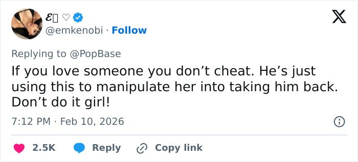 Tweet expressing opinion on cheating after Olympic medal victory, addressing manipulation and advising against reconciliation.
