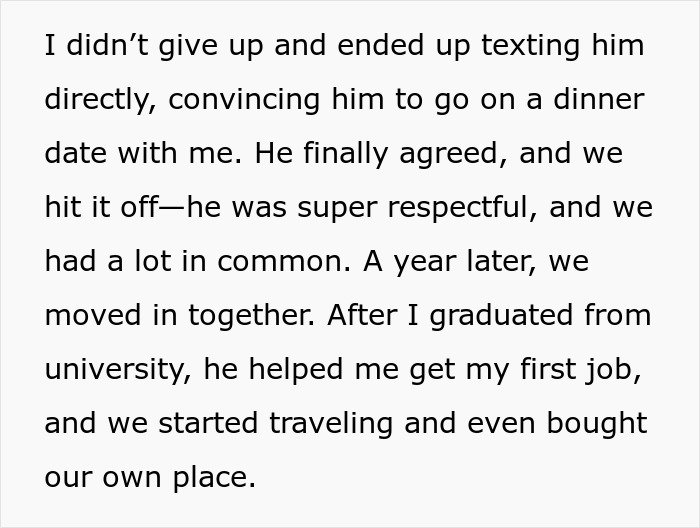 Text excerpt about a relationship leading to moving in together amid man’s marriage on the rocks after discovering a 12-year-old daughter.