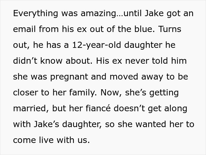 Man’s marriage on the rocks after discovering he has a 12-year-old daughter he never knew about.