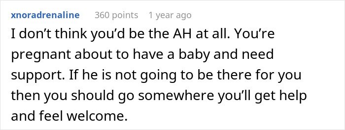Screenshot of an online comment discussing support and challenges in a man’s marriage on the rocks after learning he has a 12-year-old daughter.