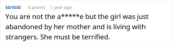 Screenshot of a comment discussing a man’s marriage on the rocks after discovering he has a 12-year-old daughter.