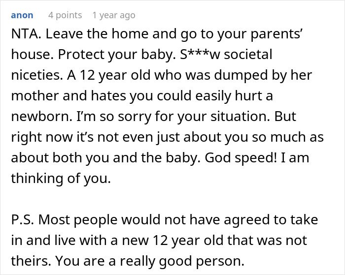 Screenshot of online comment discussing a man’s marriage on the rocks after learning he has a 12-year-old daughter