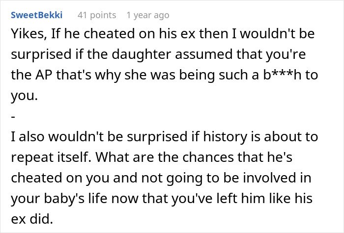 Alt text: Online comment discussing man’s marriage struggles after discovering he has a 12-year-old daughter and past lies exposed