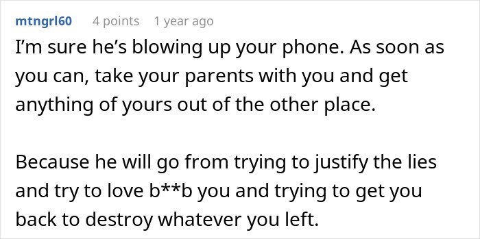 Screenshot of an online comment about a man’s marriage on the rocks after discovering he has a 12-year-old daughter.