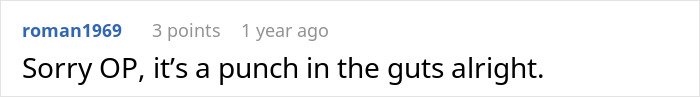 Screenshot of an online comment expressing sympathy about a man’s marriage on the rocks after discovering a 12-year-old daughter.