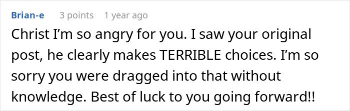Screenshot of a Reddit comment expressing anger and support in a discussion about a man’s marriage on the rocks after learning he has a 12-year-old daughter.