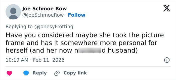 Screenshot of a social media comment discussing Erika Kirk's relationship with Charlie and office changes noticed by fans.
