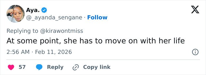 Aya replying to a tweet about Erika Kirk’s relationship with Charlie and changes made to his office space.