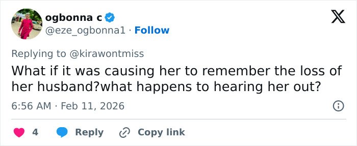Screenshot of Twitter reply discussing Erika Kirk's relationship and changes spotted in Charlie's office by fans.