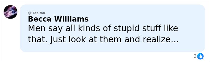 Comment from Becca Williams reacting to Margot Robbie reveals gift that male actor gave her, sparking women’s collective fury.