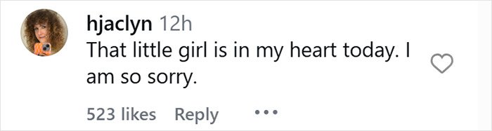 Comment expressing sorrow and sympathy related to James Van Der Beek’s final post after his tragic passing.