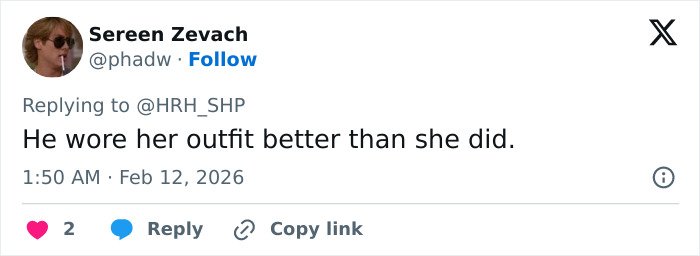 Twitter user commenting on Blake Lively and Justin Baldoni’s hilariously awkward fashion faux pas during court showdown.
