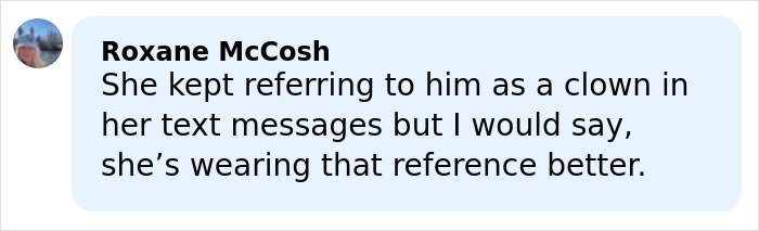 Comment by Roxane McCosh about hilariously awkward fashion faux pas during Blake Lively and Justin Baldoni's court showdown.