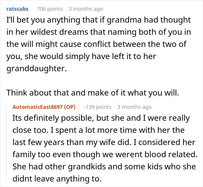 Couple caring for wife's grandma, emotions rise as family conflict erupts over her will and inheritance decisions.