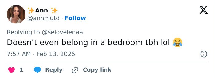 Social media user reacting to Hailey Bieber wearing lingerie at a film premiere sparking public backlash.