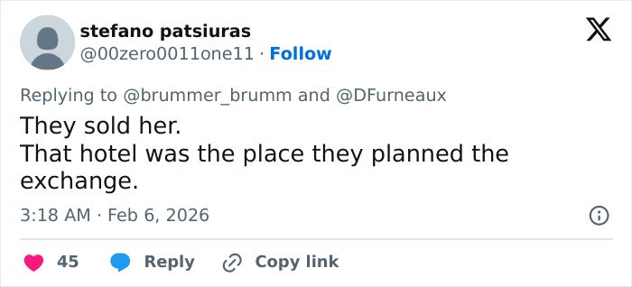 Screenshot of a Twitter reply discussing a hotel as the planned exchange place, related to viral viral post debate keywords.