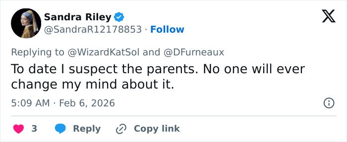 Screenshot of a social media post debating Ghislaine Maxwell related to Madeleine McCann abductor sketch discussion.
