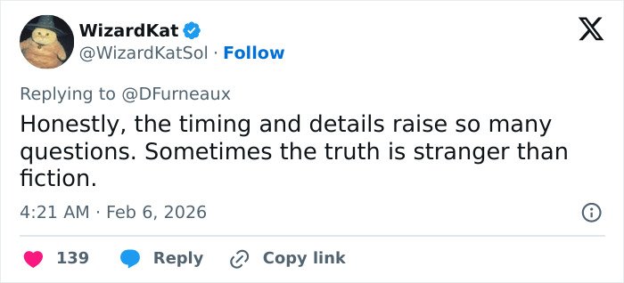 Tweet discussing timing and details sparking debate comparing Ghislaine Maxwell to Madeleine McCann abductor sketch.