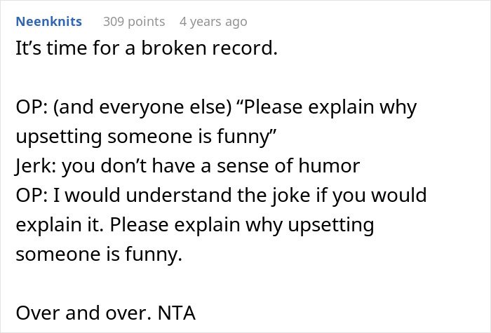 Text post discussing humor in relation to groom pranks upsetting BIL’s girlfriend during wedding events.