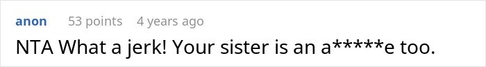 Screenshot of a comment discussing the groom pranking his brother-in-law’s girlfriend instead of enjoying the wedding.