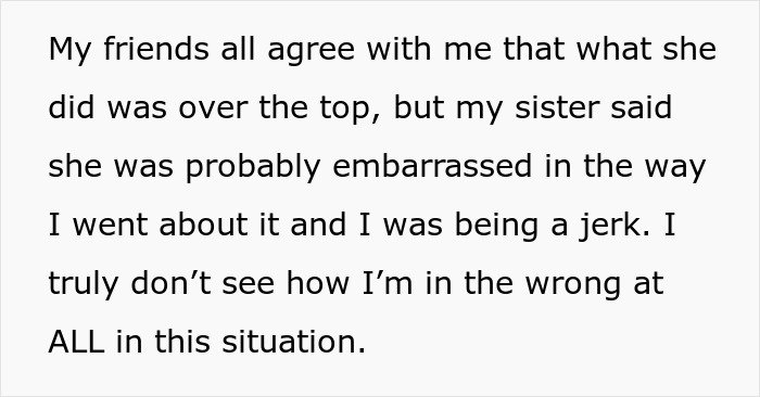 Text excerpt discussing embarrassment by girlfriend’s style and revisiting childhood trauma in a personal conflict.