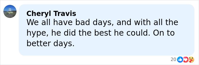 Comment from Cheryl Travis offering support after Ilia Malinin&rsquo;s hot-mic reaction following a tough Olympic performance.